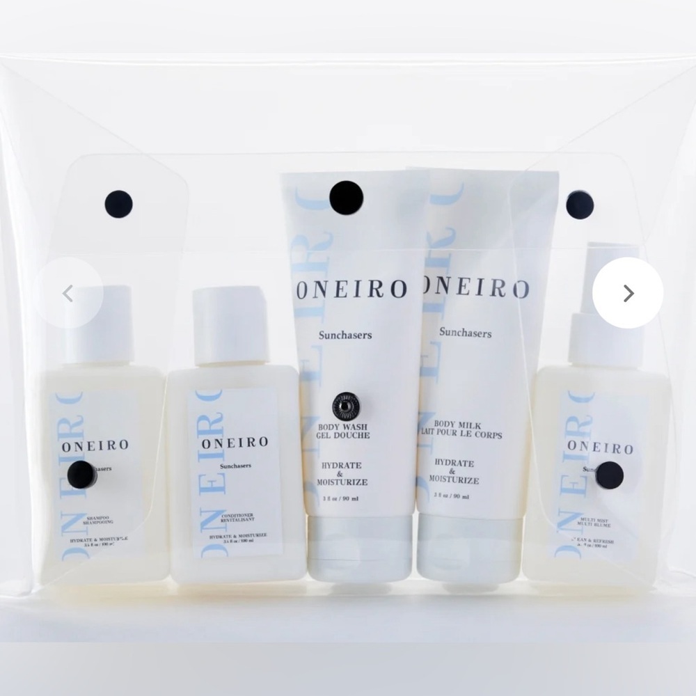 Oneiro Grooming Travel Size Set.